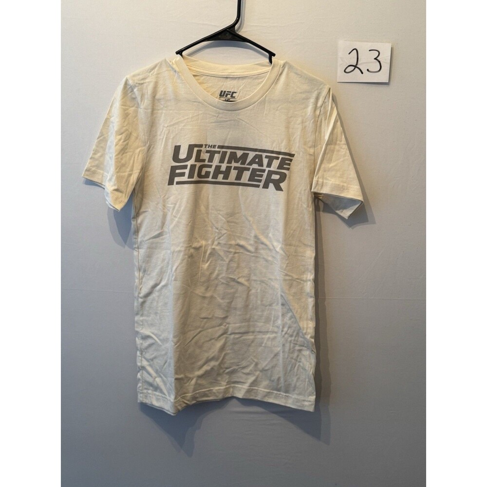 UFC The Ultimate Fighter Logo T Shirt White NWT MMA Official Men’s Small